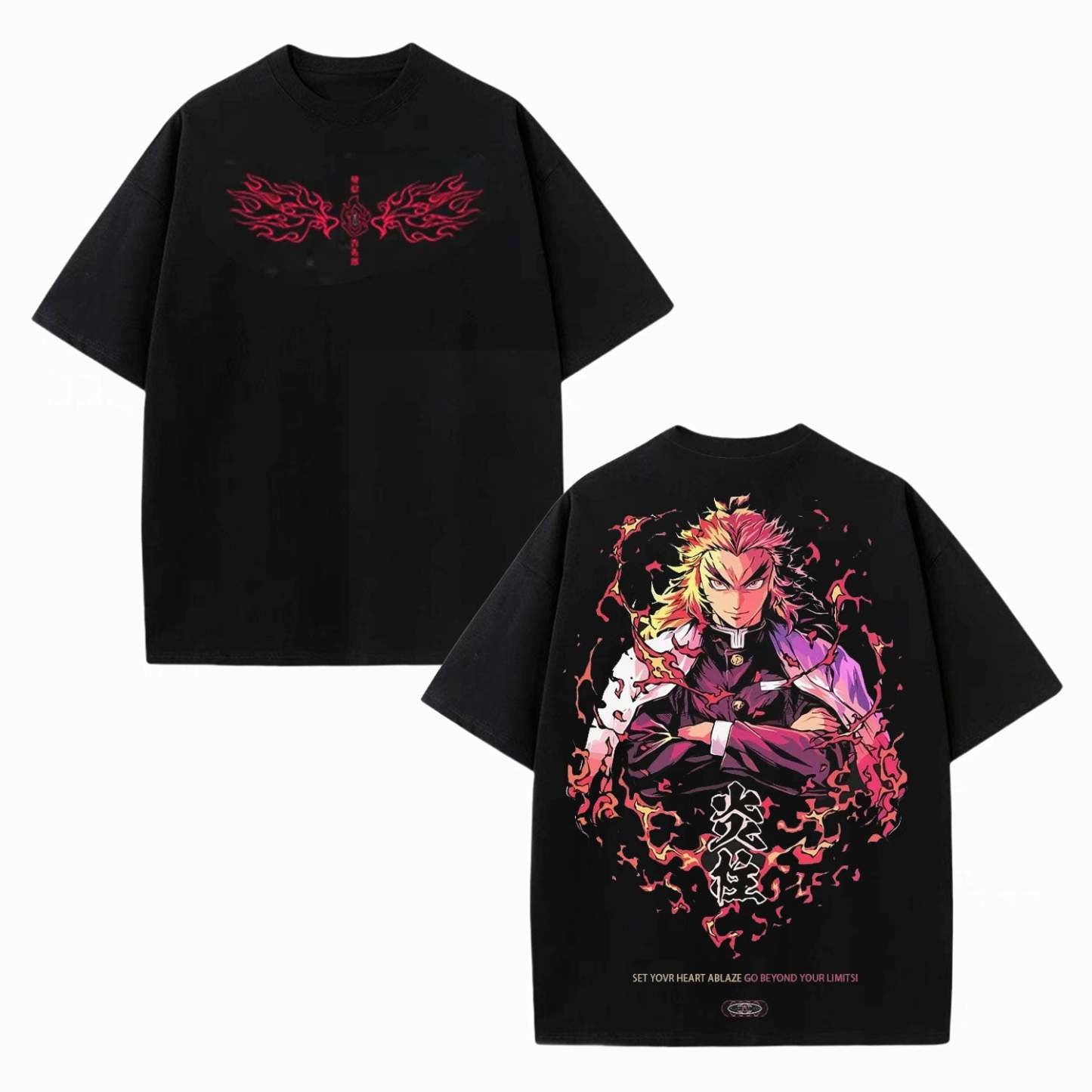 RENGOKU KYOJURO ANIME INSPIRED VINTAGE TEE丨DEMON SLAYER-[DS]-comicclothing