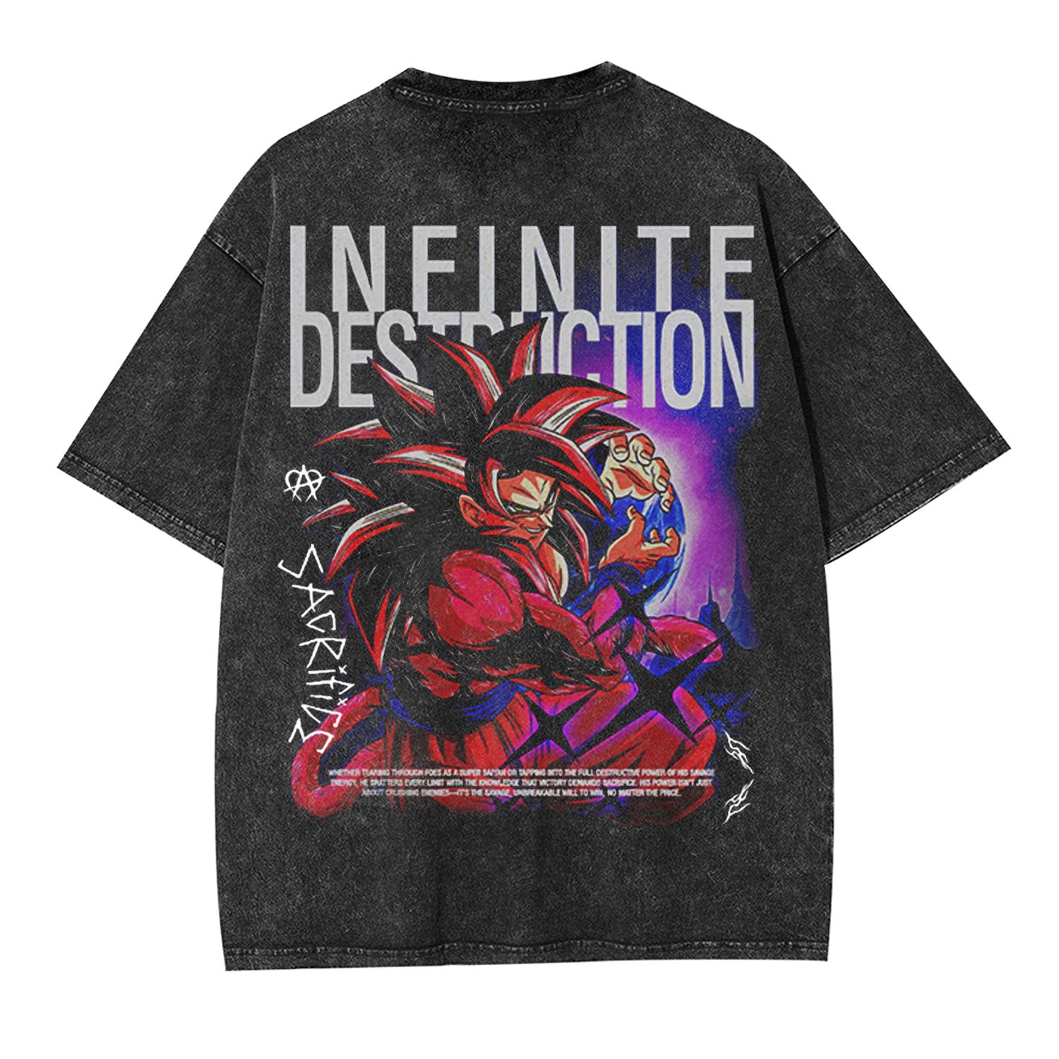 SON GOKU ANIME OVERSIZED TEE 丨 DRAGON BALL-[BACK]-comicclothing