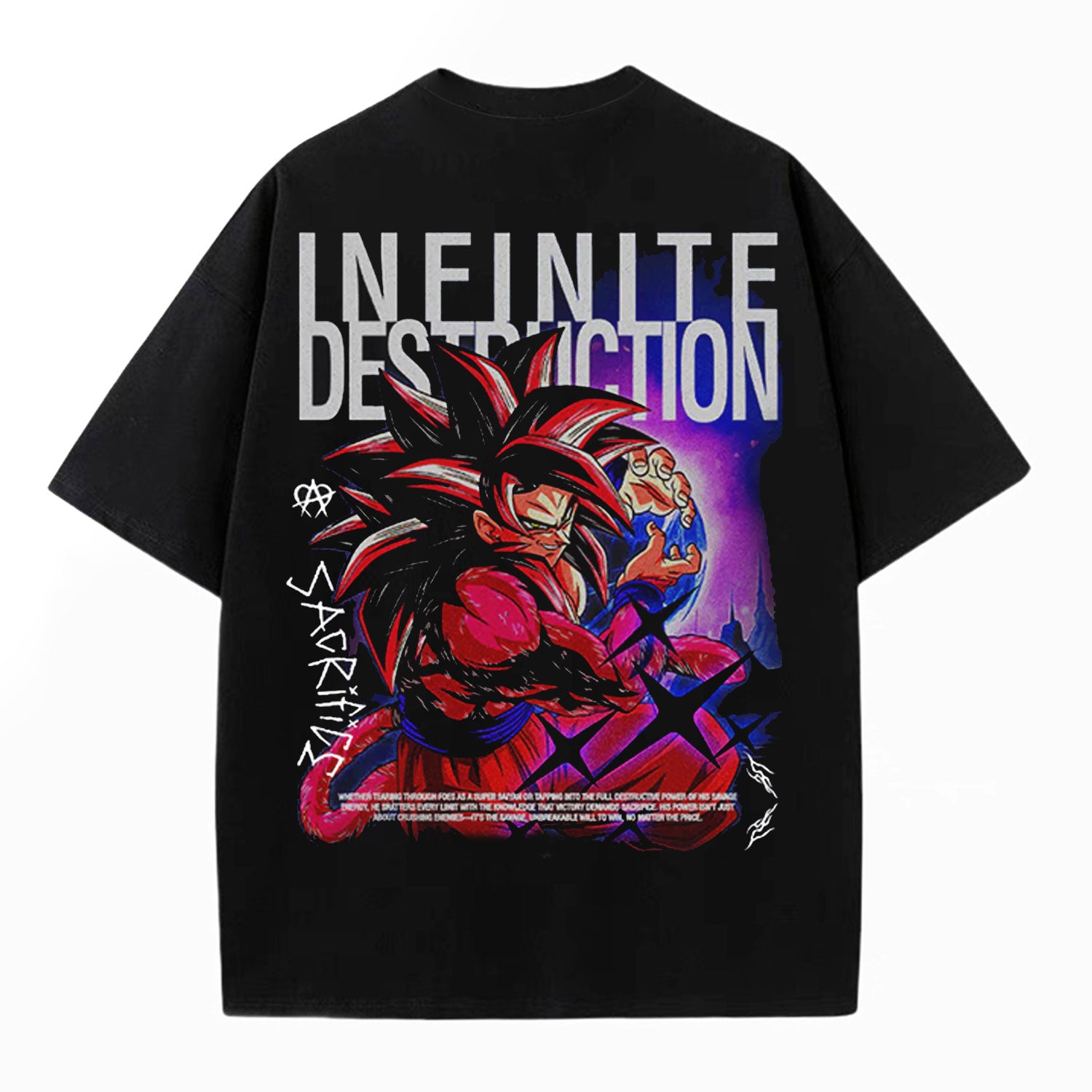 SON GOKU ANIME OVERSIZED TEE 丨 DRAGON BALL-[BACK]-comicclothing