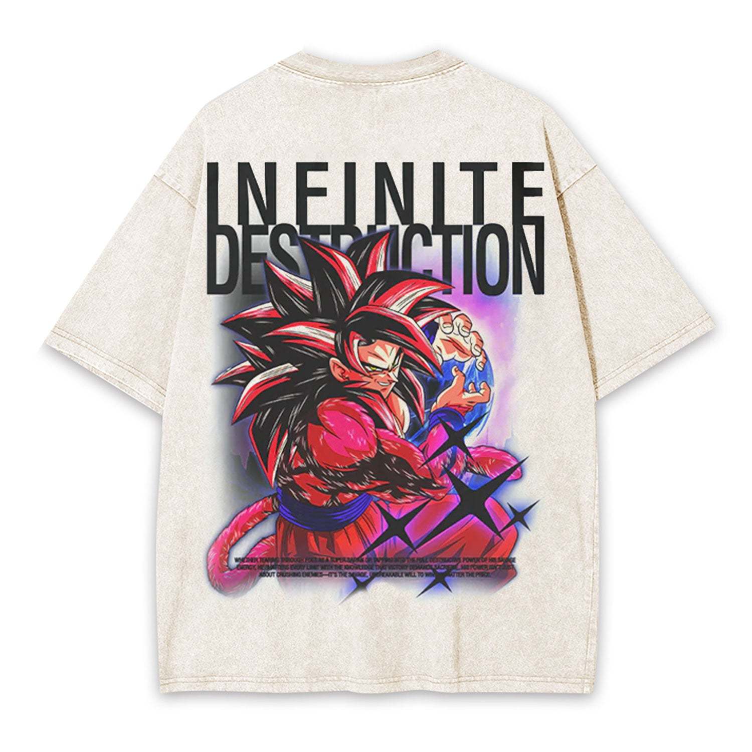SON GOKU ANIME OVERSIZED TEE 丨 DRAGON BALL-[BACK]-comicclothing