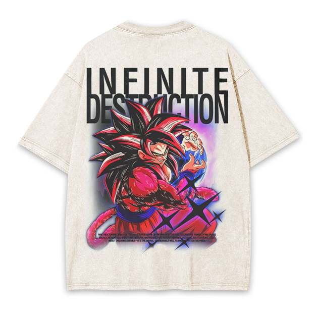 SON GOKU ANIME OVERSIZED TEE 丨 DRAGON BALL-[BACK]-comicclothing