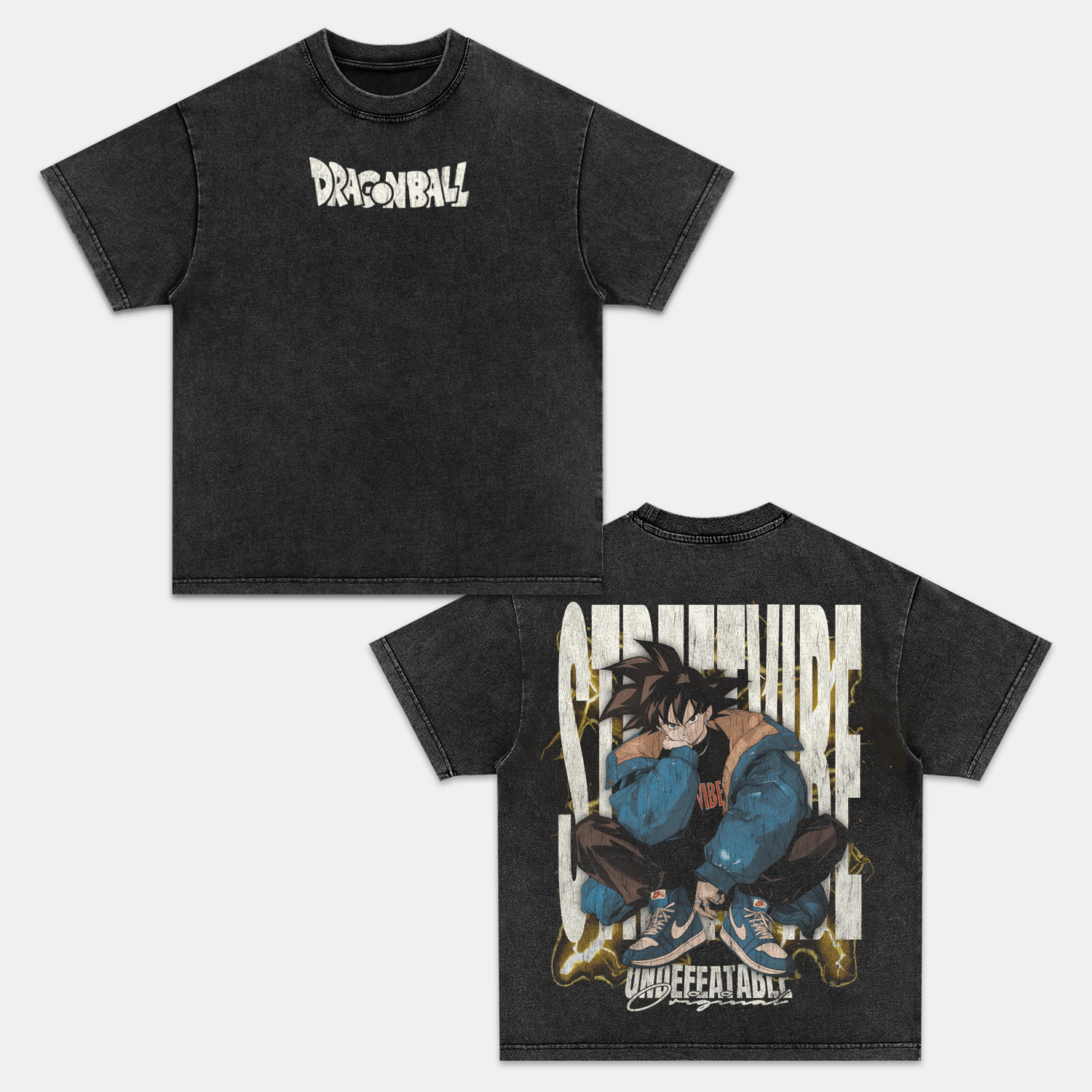 SON GOKU UNISEX ANIME INSPIRED VINTAGE T-SHIRT -comicclothing