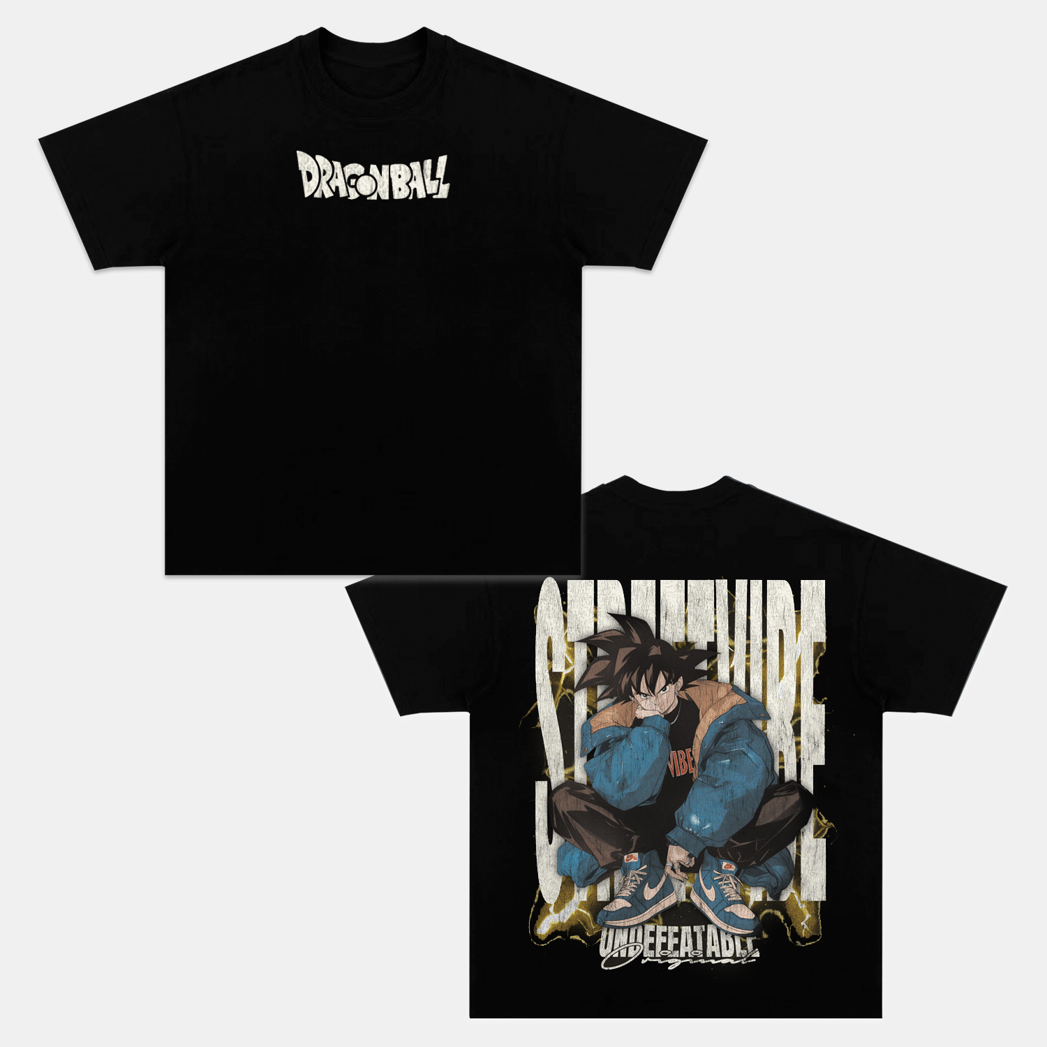 SON GOKU UNISEX ANIME INSPIRED VINTAGE T-SHIRT -comicclothing