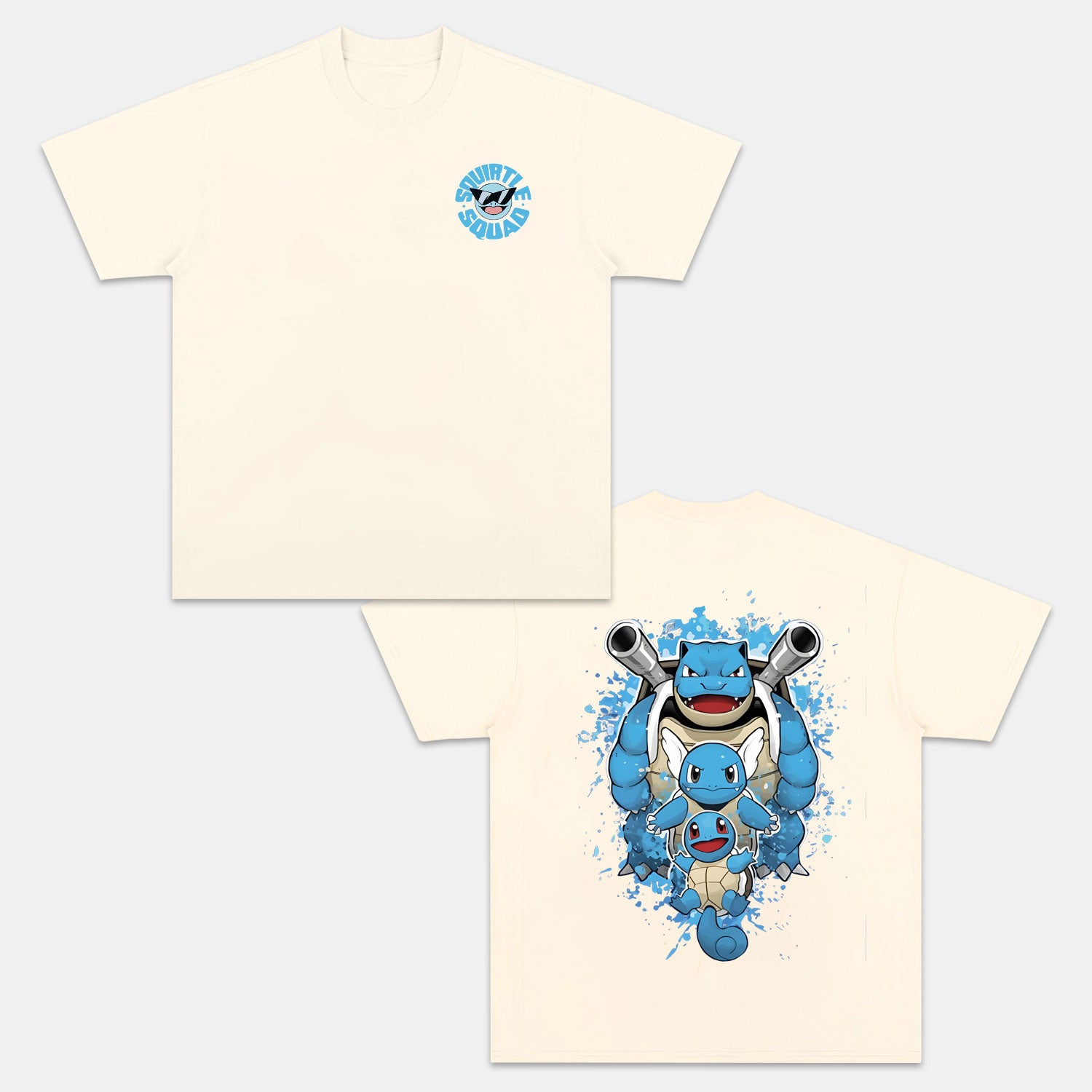 SQUIRTLE UNISEX ANIME INSPIRED VINTAGE T-SHIRT丨POKÉMON-comicclothing