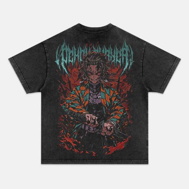 Unisex Anime Inspired Vintage T-Shirt-comicclothing