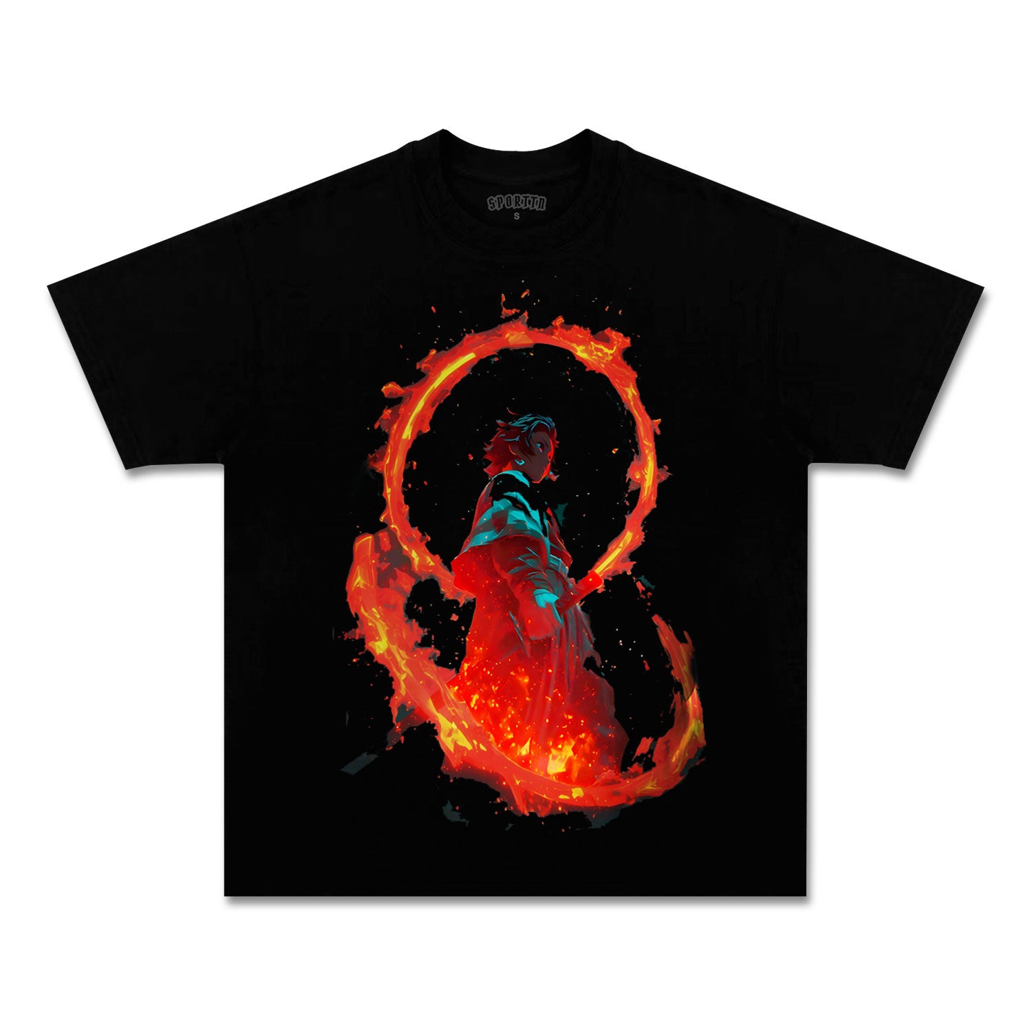 UNISEX ANIME INSPIRED VINTAGE TEE丨DEMON SLAYER-[FRONT]-comicclothing