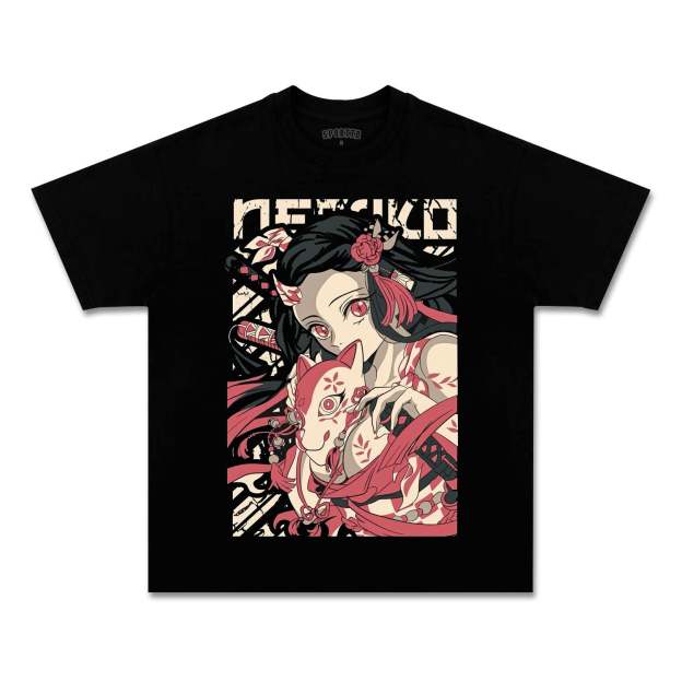 UNISEX ANIME INSPIRED VINTAGE TEE丨DEMON SLAYER-[FRONT]-comicclothing