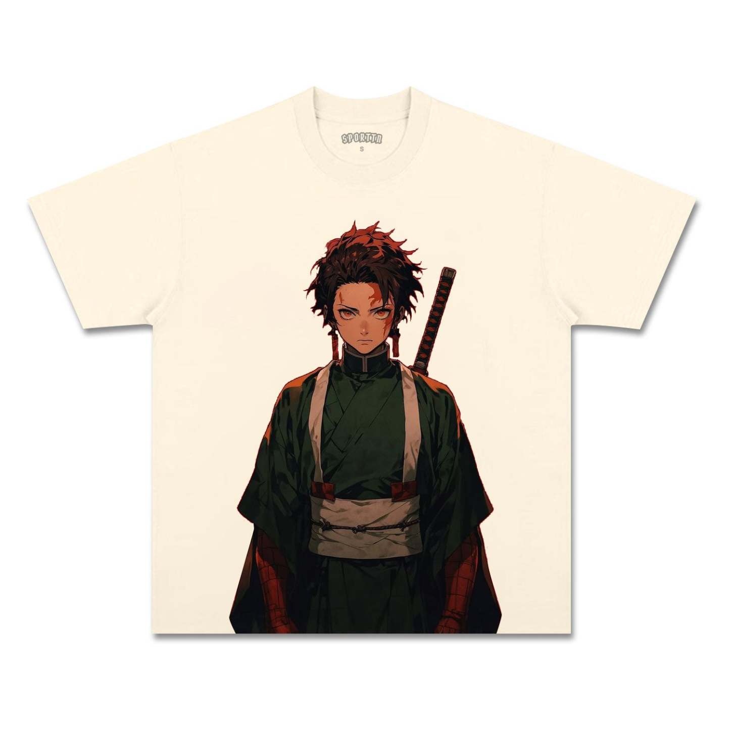 UNISEX ANIME INSPIRED VINTAGE TEE丨DEMON SLAYER-[FRONT]-comicclothing