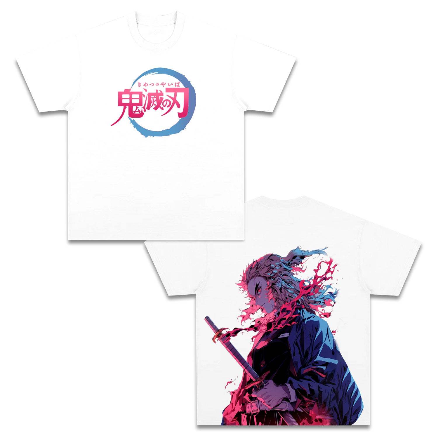 UNISEX ANIME INSPIRED VINTAGE TEE丨DEMON SLAYER-[DS]-comicclothing