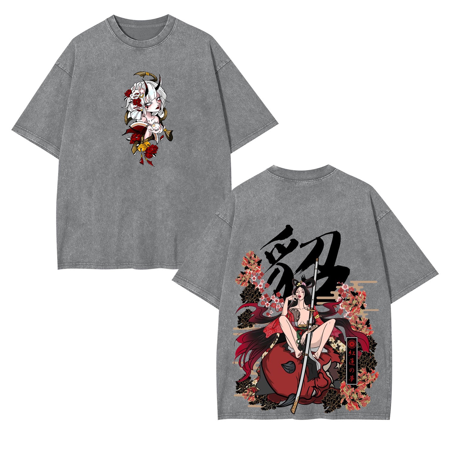 UNISEX ANIME INSPIRED VINTAGE OVERSIZED TEE-[DS]-comicclothing