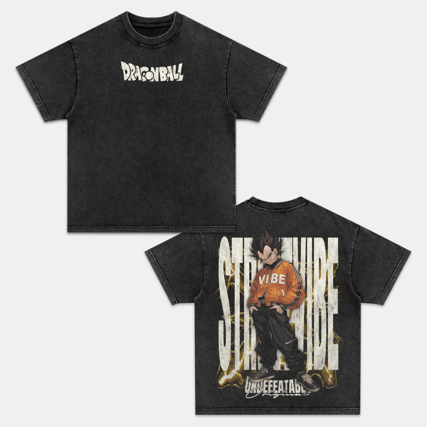 VEGETA UNISEX ANIME INSPIRED VINTAGE T-SHIRT -comicclothing