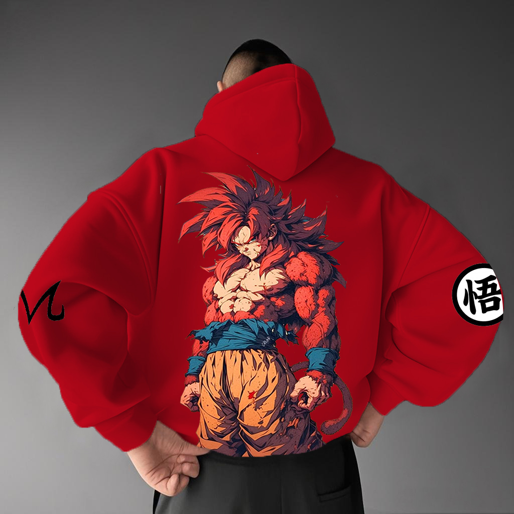 Unisex Anime Graphic Streetwear Vintage Hoodie