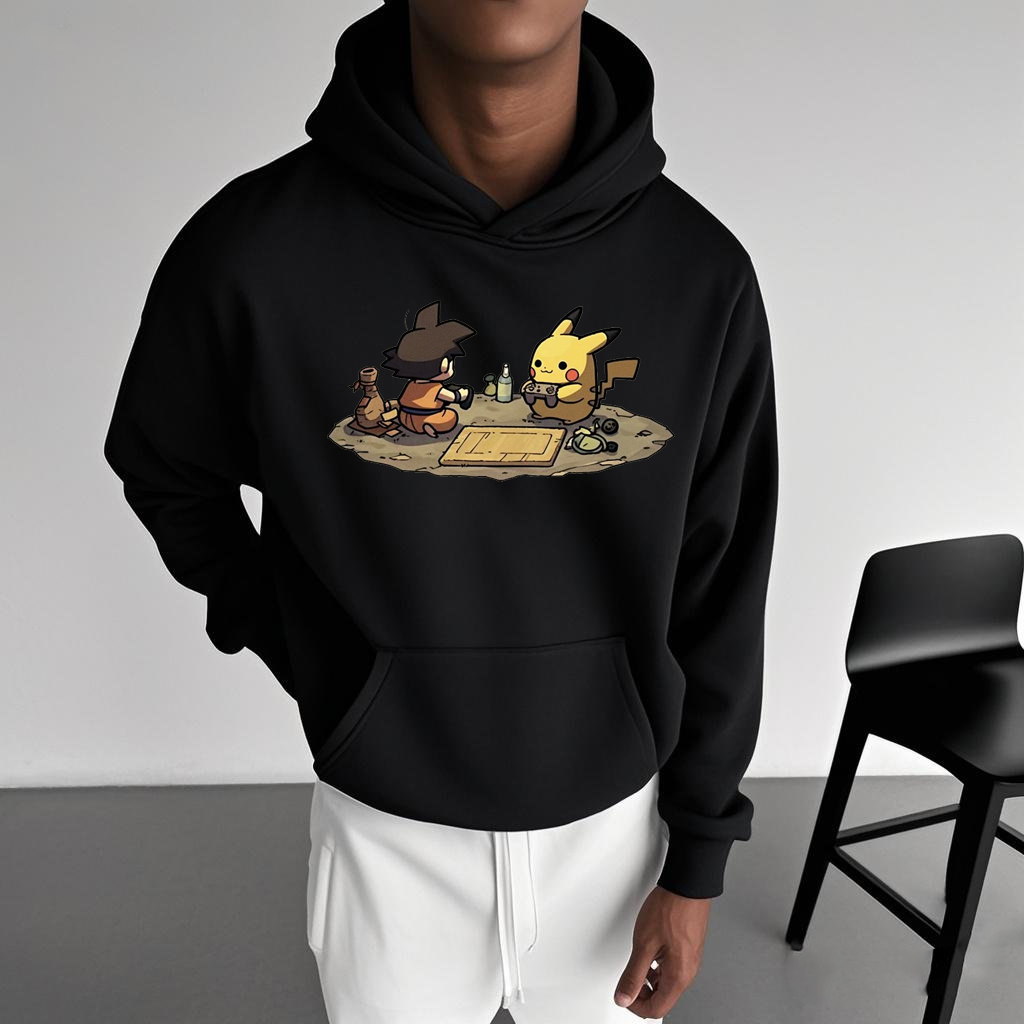 Unisex Anime Graphic Streetwear Vintage Hoodie