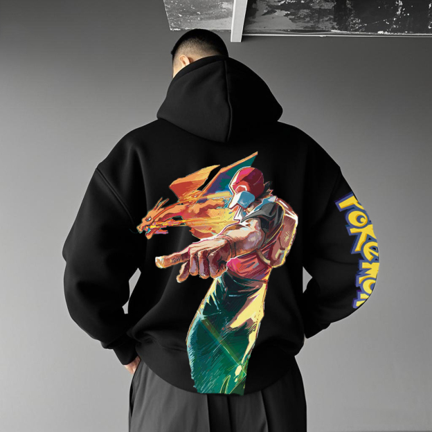 Unisex Anime Graphic Streetwear Vintage Hoodie