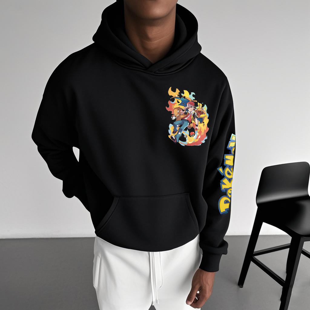 Unisex Anime Graphic Streetwear Vintage Hoodie