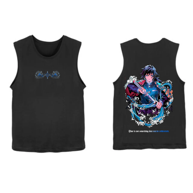 Hashira Demon Slayer Tank Top– Rengoku, Giyu, Tengen, Obanai, Gyomei, Mitsuri Vintage Washed-Anime x kingdom