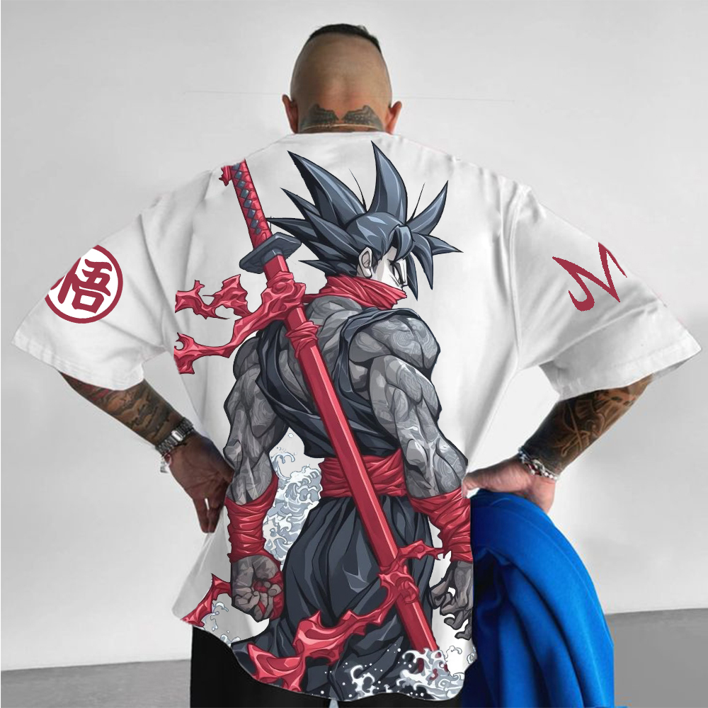 Fashion Cartoon Gohan short sleeved T-Shirt