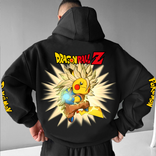 Unisex Vintage Hoodie丨Pikachu X Dragon Ball