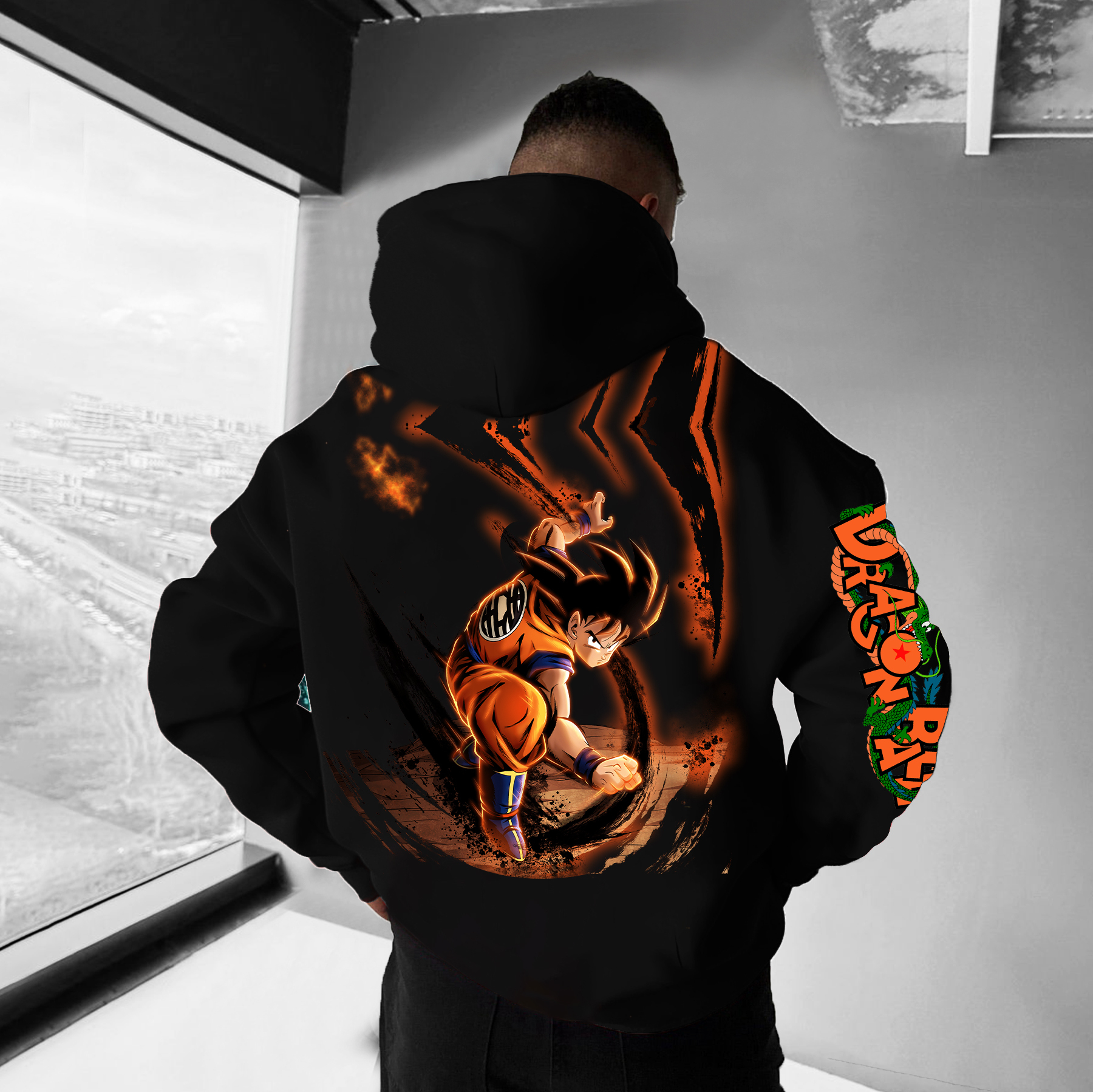 Unisex Anime Enthusiast Printed Oversized Hoodie