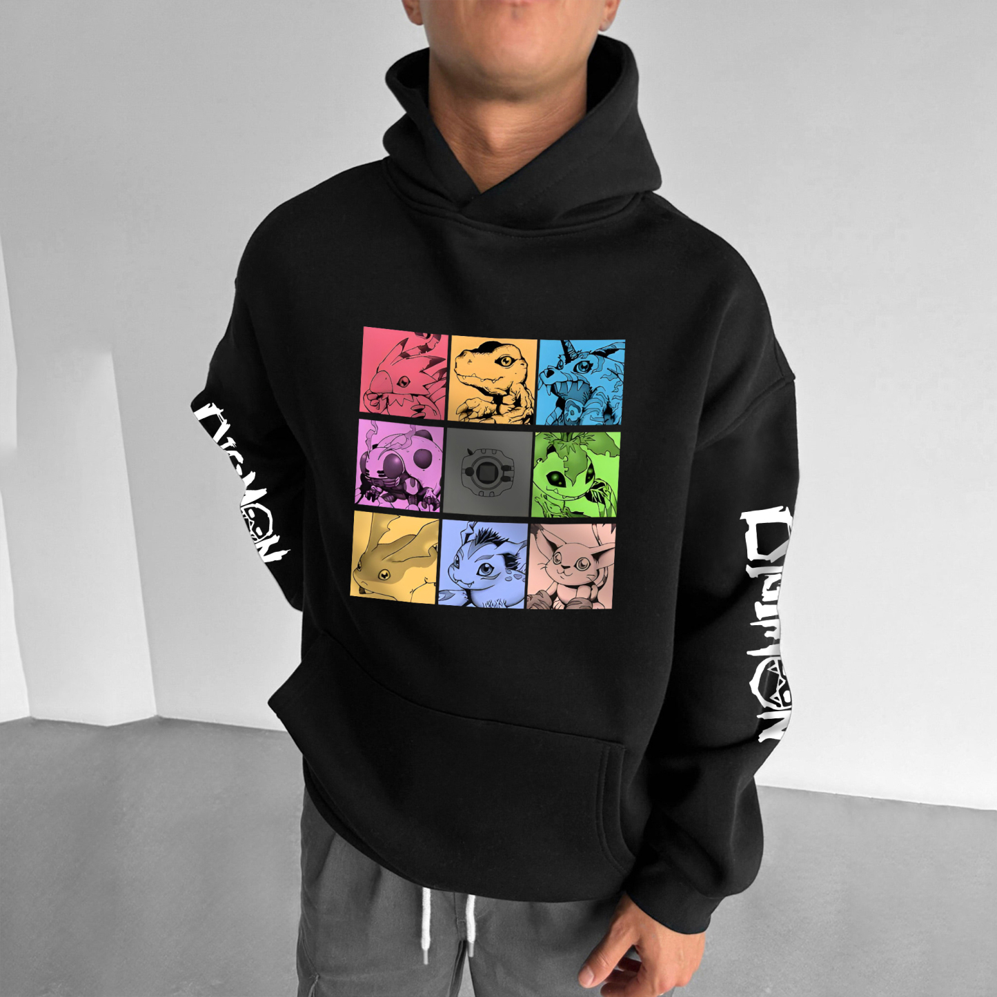 Unisex “Digimon” Anime Style Retro Hoodie-comicclothing