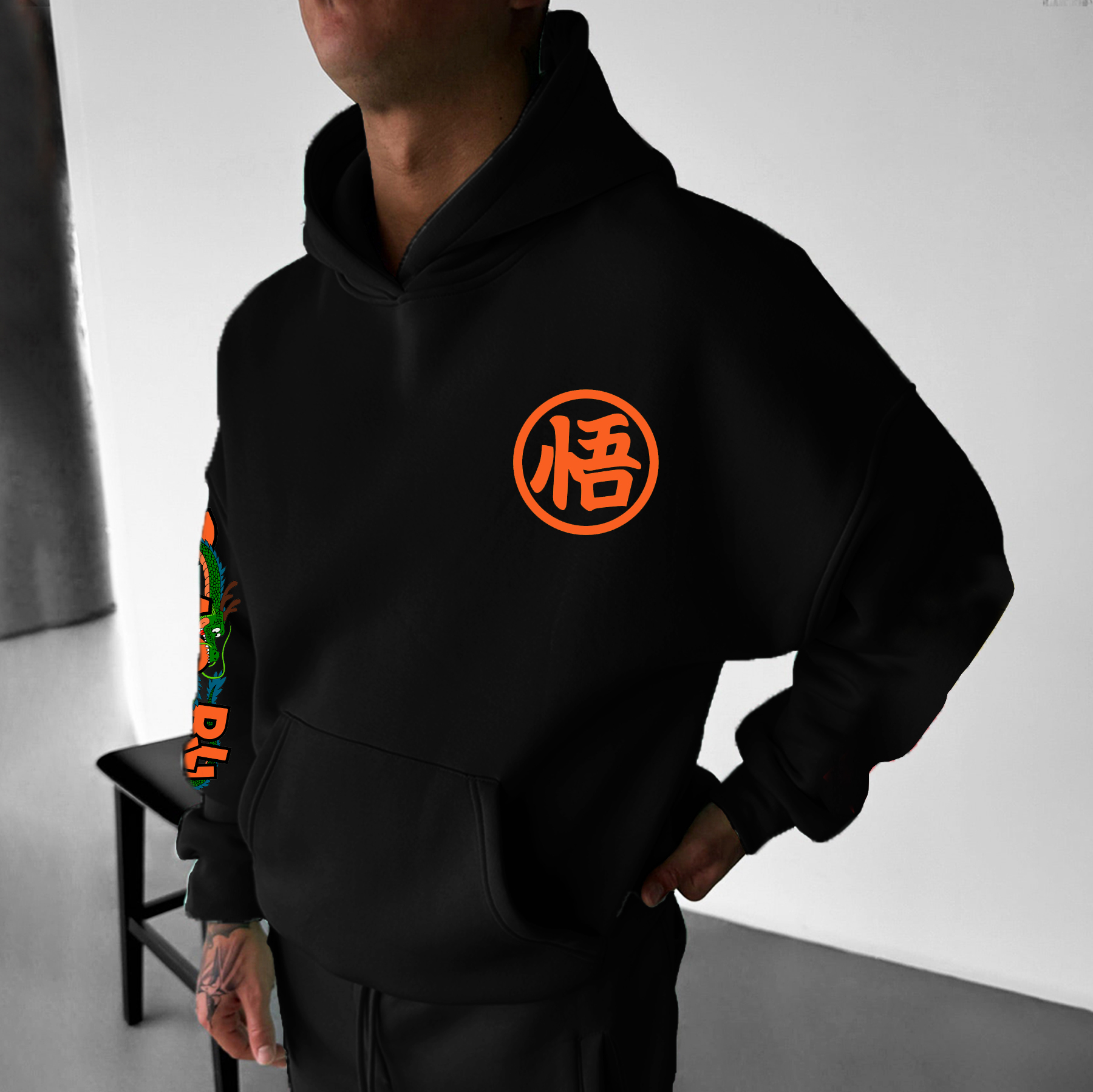 Unisex Anime Enthusiast Printed Oversized Hoodie