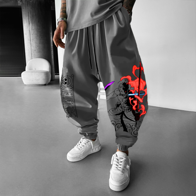 Unisex Anime Printed Gift Oversized Harem Pants