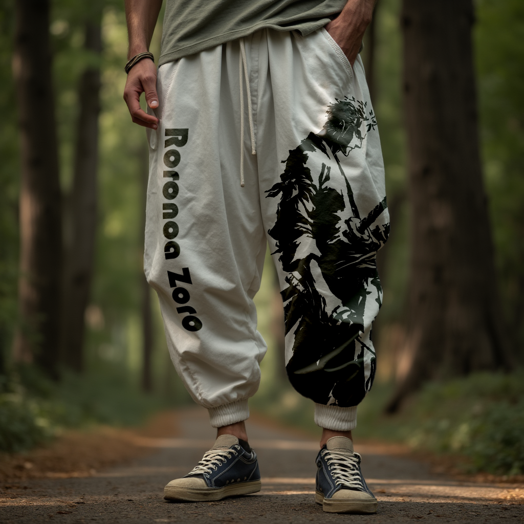 Printed Tapered Casual Pants