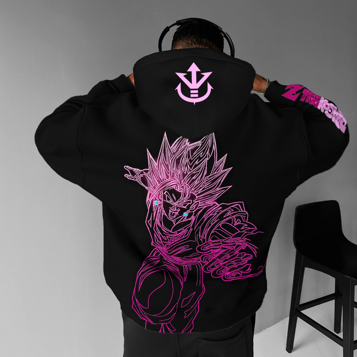 Unisex Anime Lover Print Oversized Hoodie