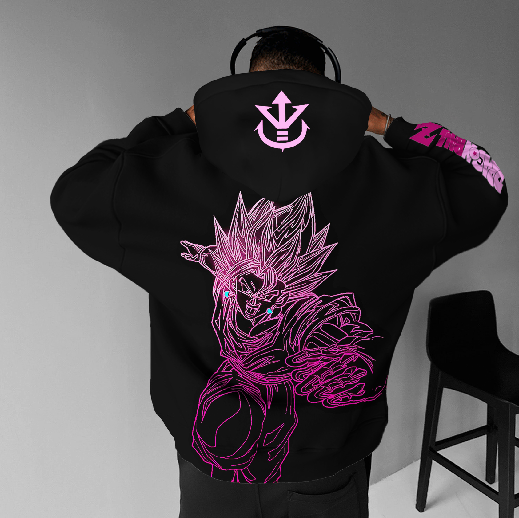 Unisex Anime Lover Print Oversized Hoodie