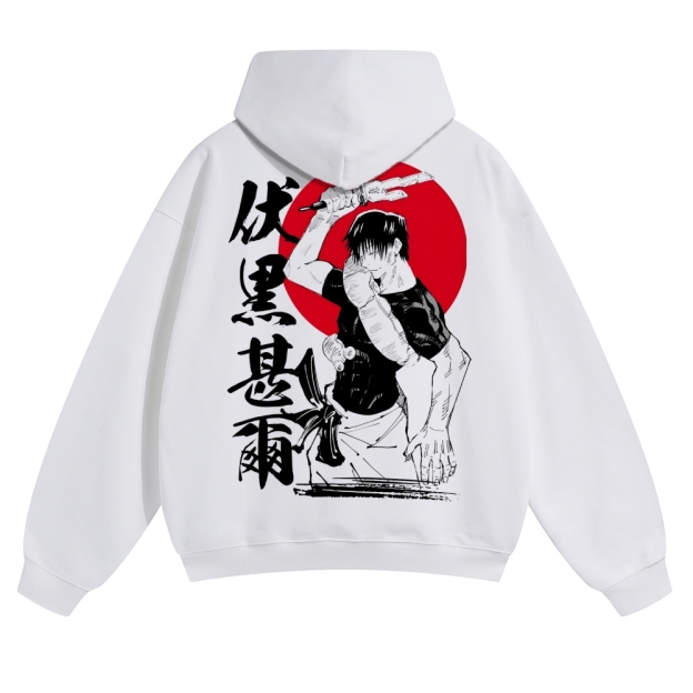 Unisex Casual Anime Print Hoodie