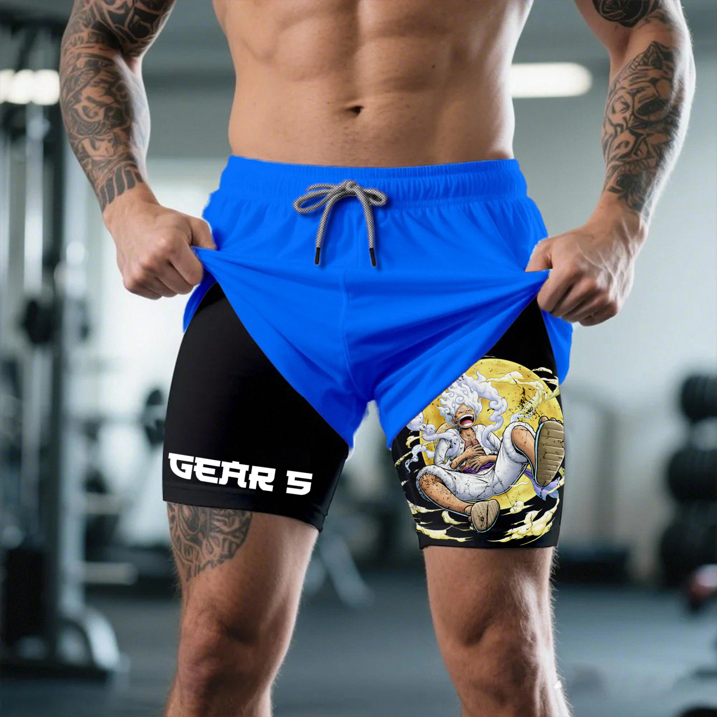 Unisex One Piece Anime Shorts | Luffy Gear 5