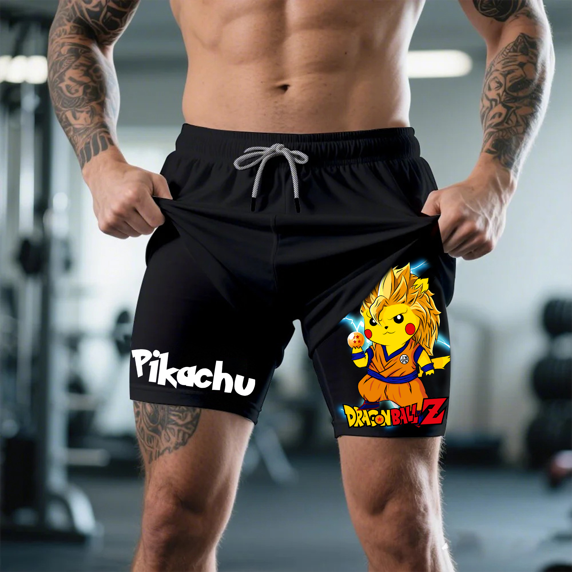 Unisex Casual Anime Streetwear Shorts 丨Pikachu X Dragon Ball