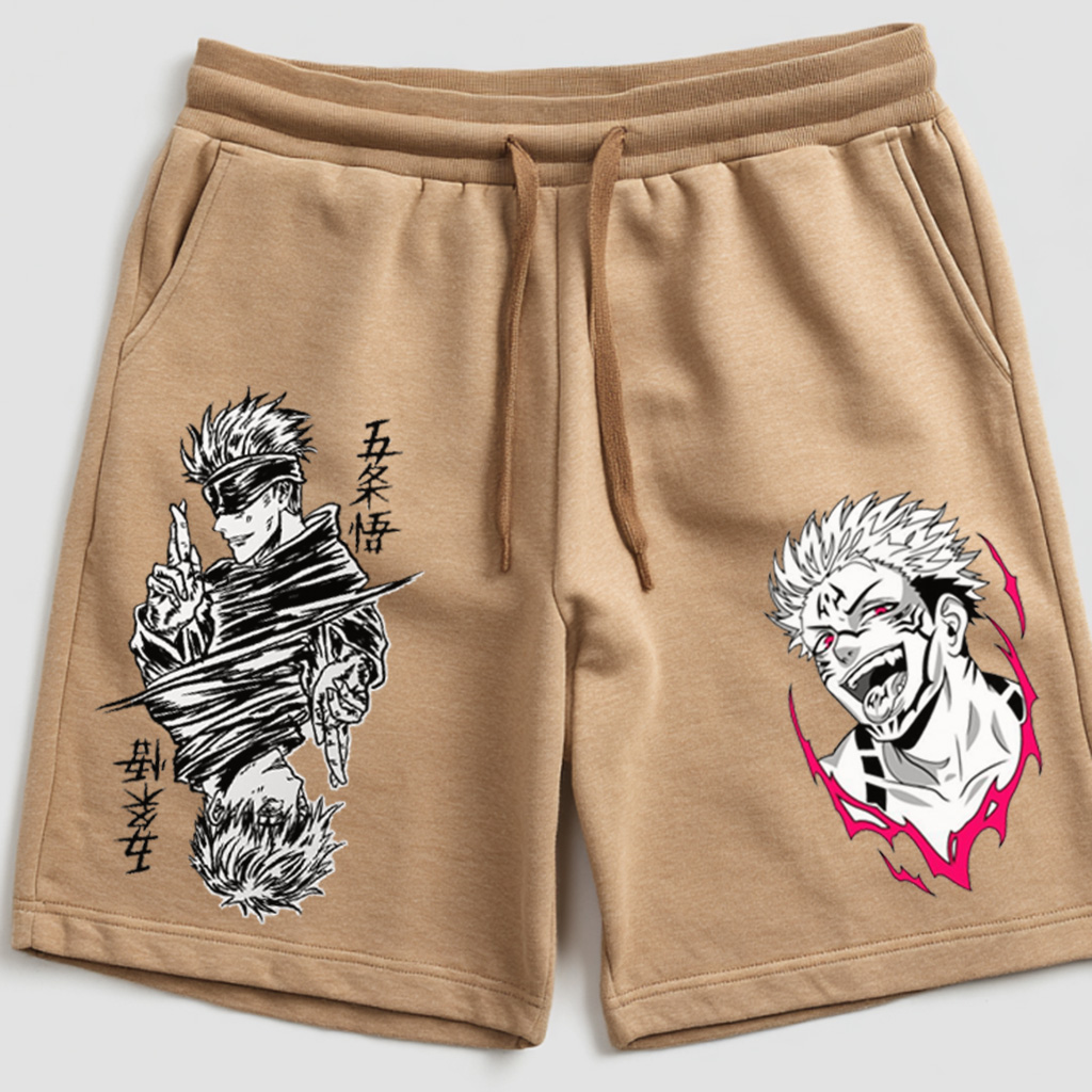 Anime-Inspired Casual Shorts With Character Prints For Summer-comicclothing