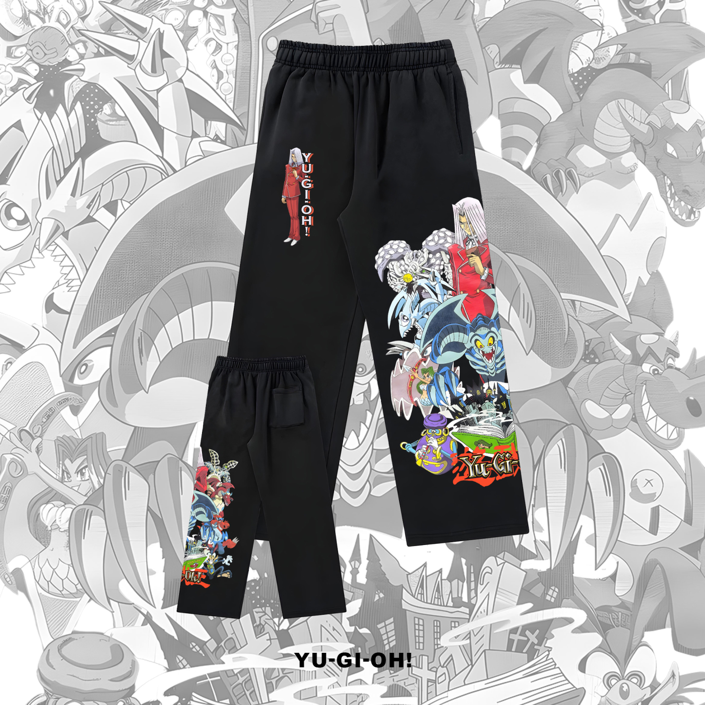 Unisex "Yu-Gi-Oh!" Game Anime Graphic Print Pants