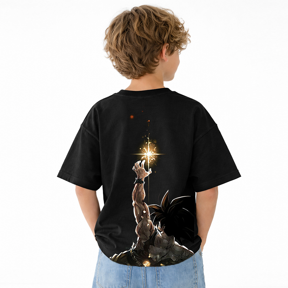 Dragon Ball Anime Graphic T-Shirt for Kids Cartoon Print Cotton Tee