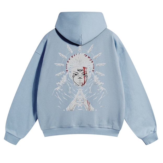 Unisex Casual Anime Print Hoodie