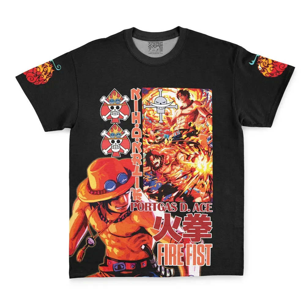 Portgas D. Ace V2 One Piece Streetwear T-Shirt