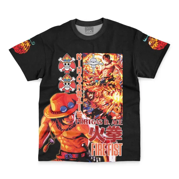 Portgas D. Ace V2 One Piece Streetwear T-Shirt