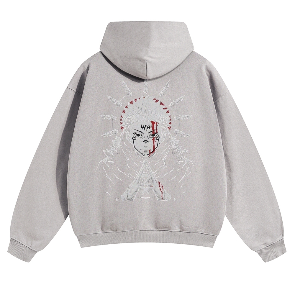 Unisex Casual Anime Print Hoodie