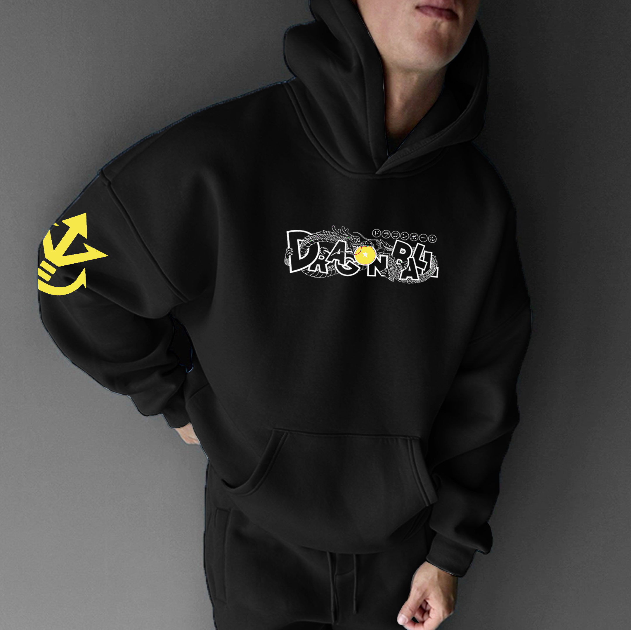 Unisex Anime Print  Casual Oversized Hoodie