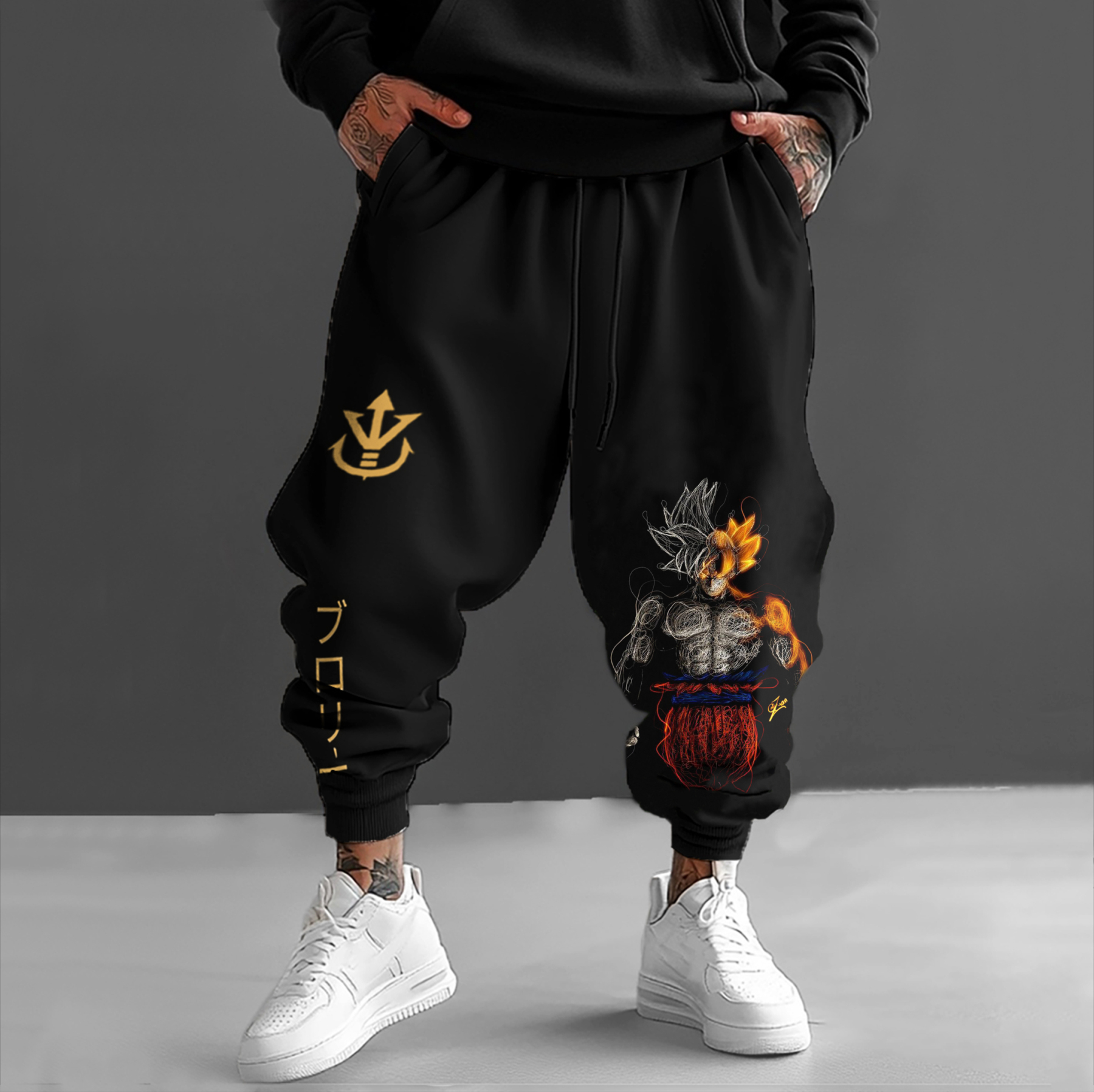 Unisex Oversized Anime Harem Pants