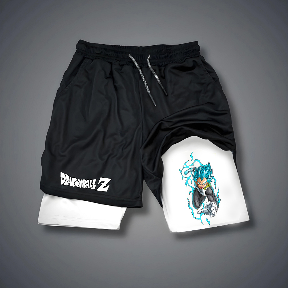 Unisex Oversized Vegeta Anime Printed Shorts