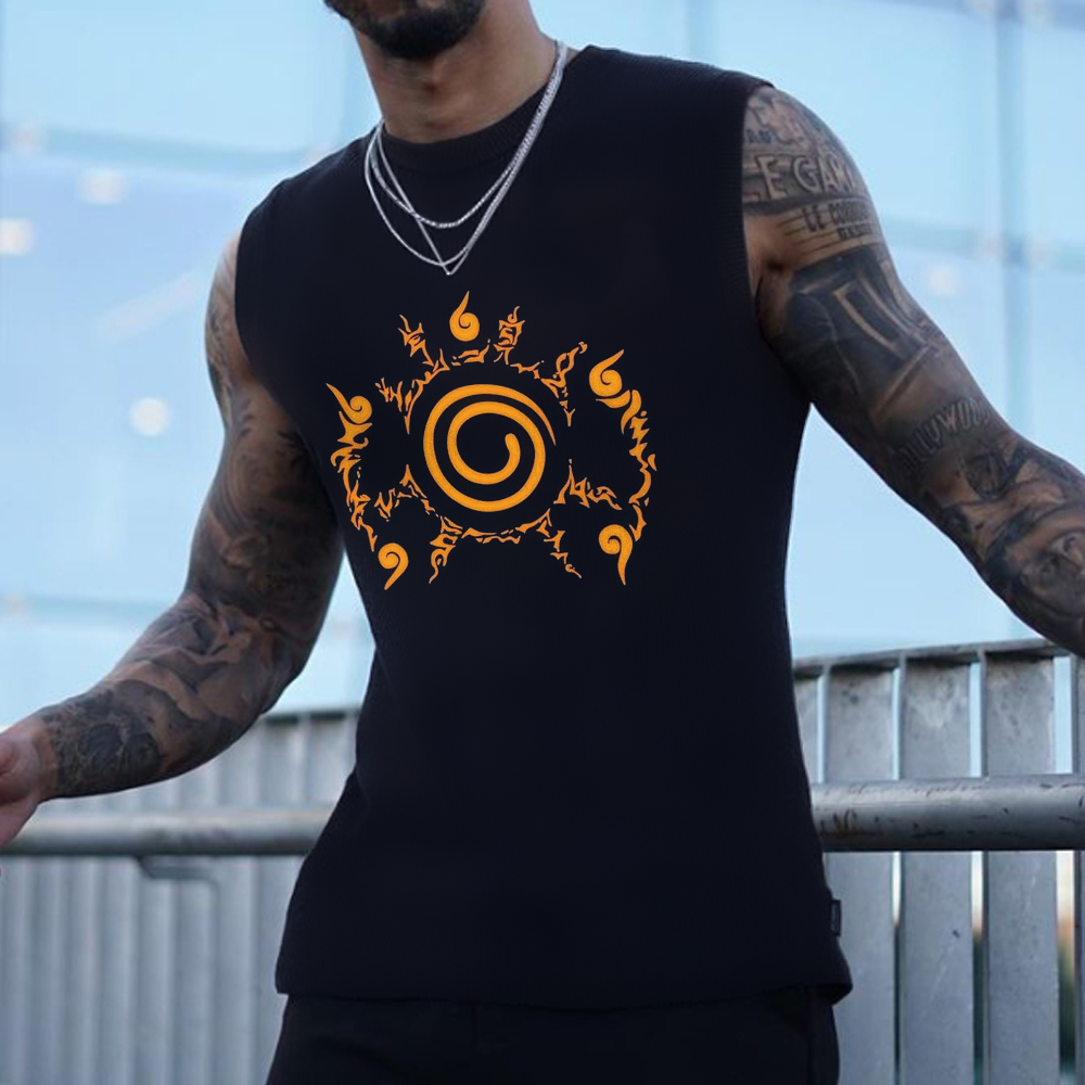 Men's Anime Anime Print Casual Sports Vest-comicclothing