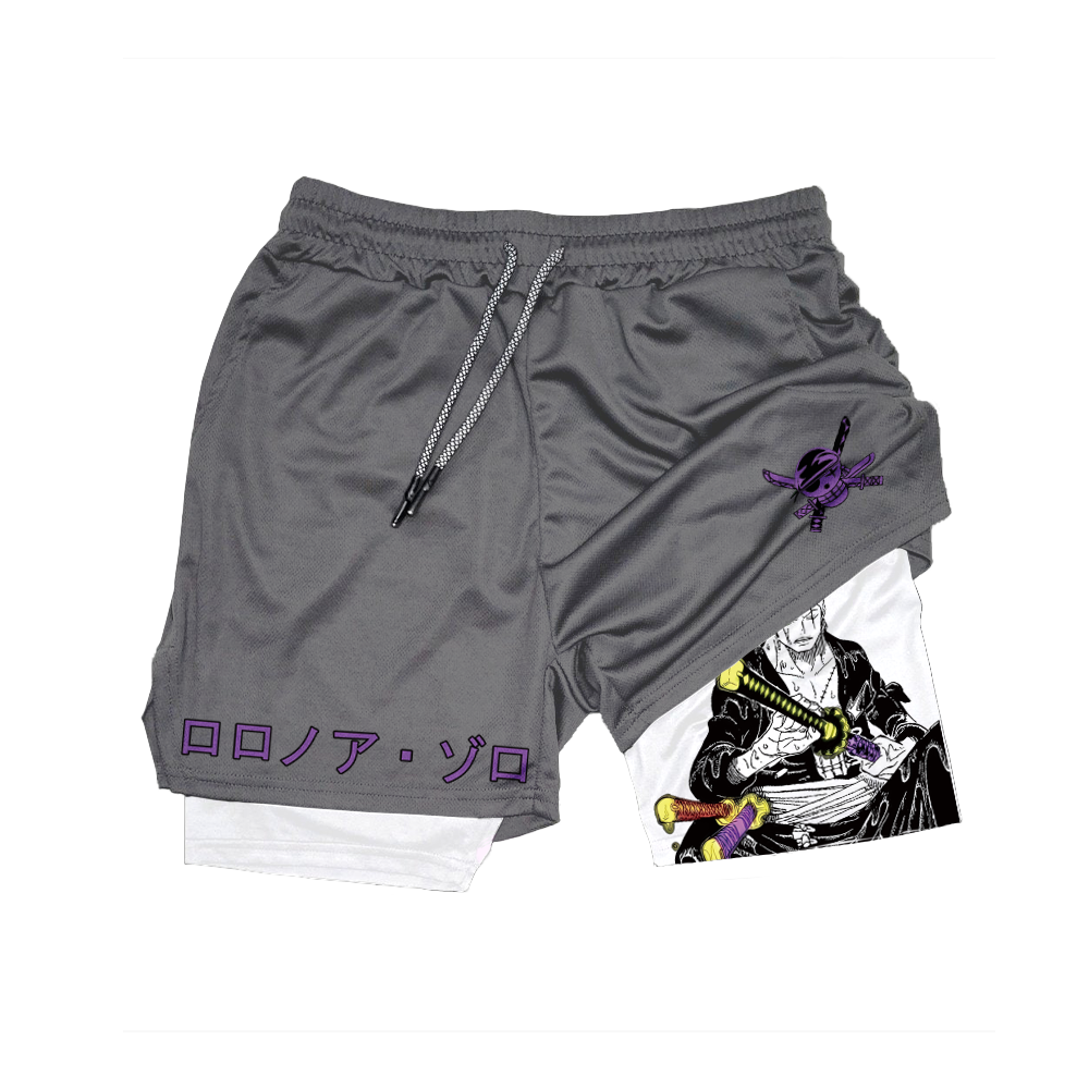 Anime Performance Gym Shorts-comicclothing