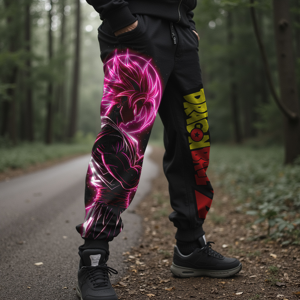 Men's Casual Anime Print Pencil Pants