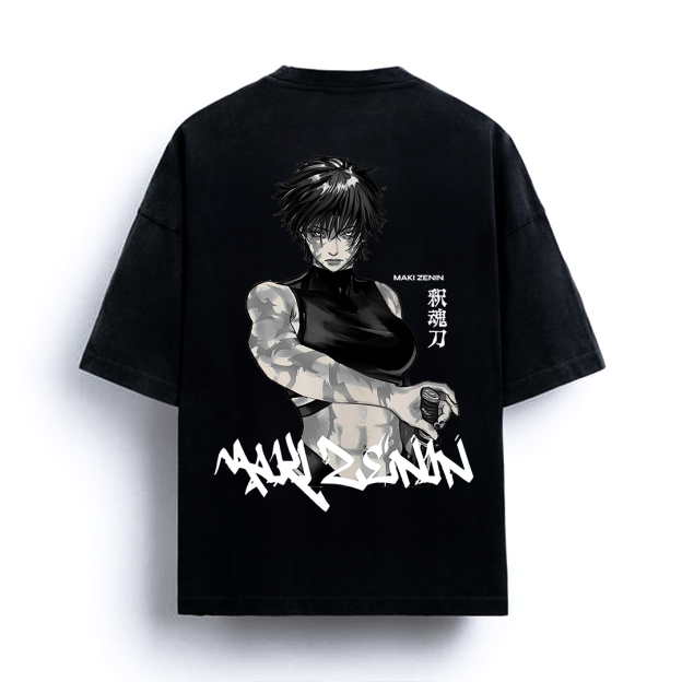 VINTAGE TEE丨Maki Zen'in Tee-JJK