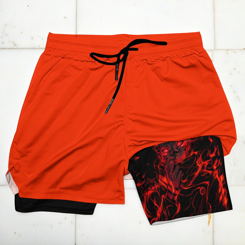 Casual GYM Double Layer Shorts-comicclothing