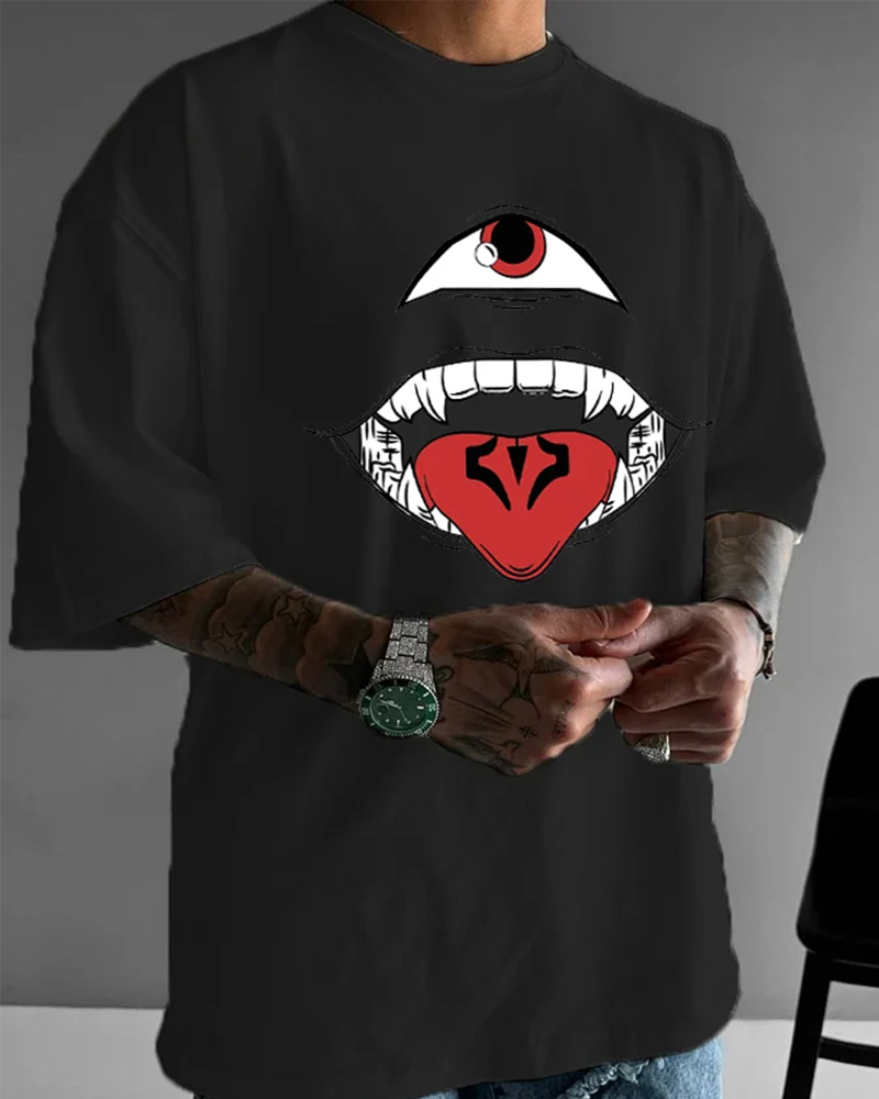 Oversized Anime Personalized Printed T-Shirt