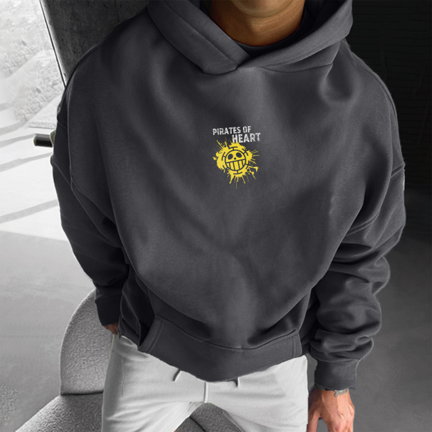 Unisex  Anime Print  Casual Oversized Hoodie-AnimeClothe