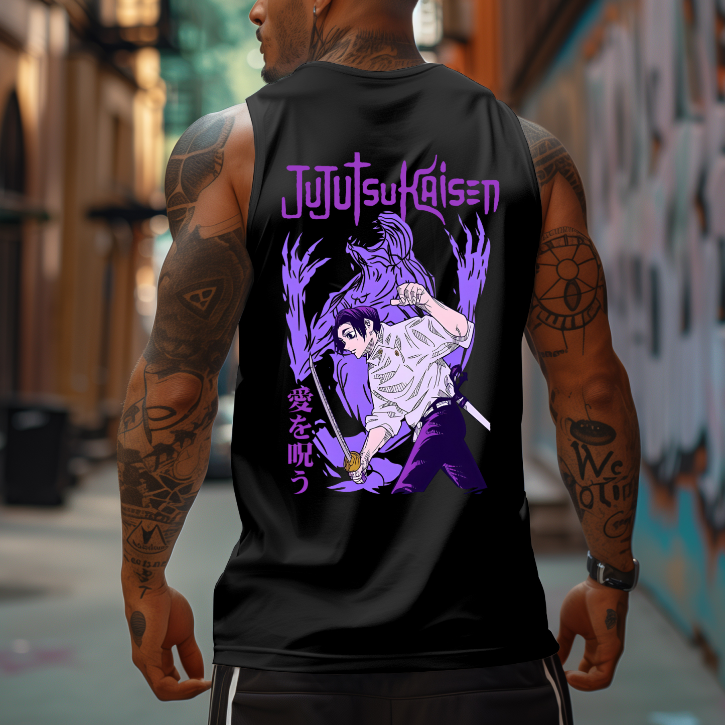 Casual Anime Printed Tank Top-comicclothing